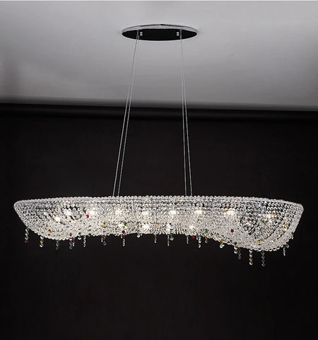 Chandelier - Modern Crystal Lighting Gold Lamp for Living Room SW-36210347 - SWEET-LIGHTS