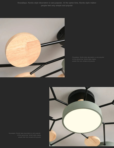 Ceiling Light - Nordic Style LED Chandelier for Living Room Kitchen SW-36210478 - SWEET-LIGHTS
