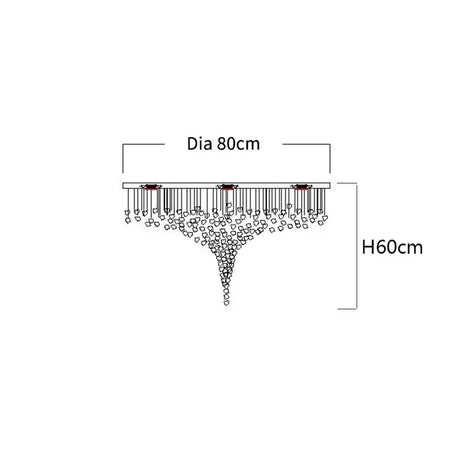 Chandelier - Modern Stone Crystal LED Chandelier Large Luxury Staircase Living Room Light Fixture SW-36210457 - SWEET-LIGHTS