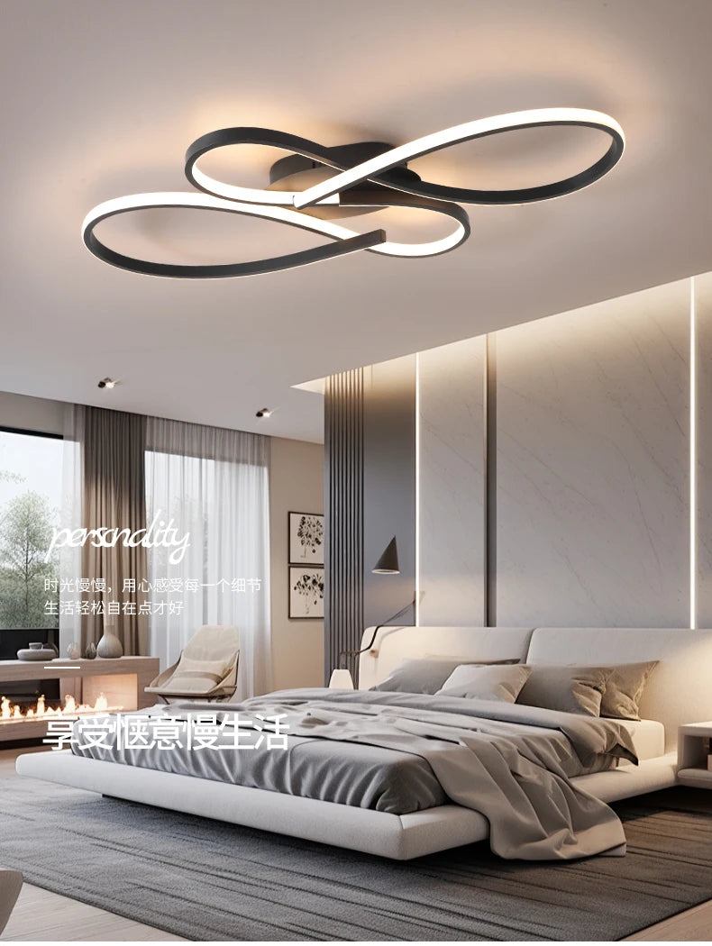 Ceiling Light - New Modern Led Black Lamp for Living Room Bedroom Study SW-36210234 - SWEET-LIGHTS