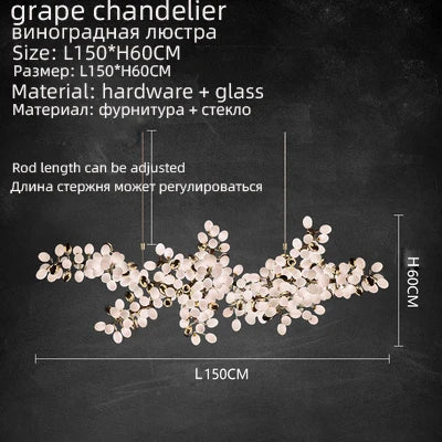 Chandelier - Nordic Luxury Grapes Bunch Hanging Lamp for Dining Room Living Room Decor SW-36210456 - SWEET-LIGHTS