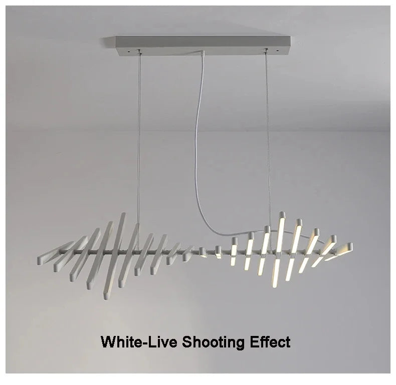 Pendant Light - Luxury Creative Fishbone Chandelier LED Home Decor SW-36210457 - SWEET-LIGHTS