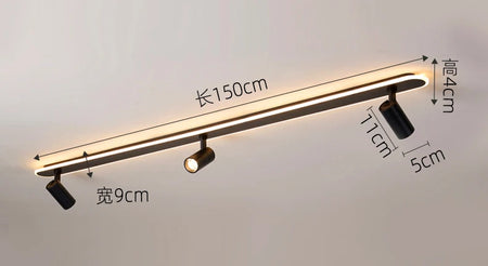 Spotlight - Nordic Bedroom Spotlight Ceiling Lights Smart LED Lamps For Living Room Indoor Lighting White Black Home Decor SW-36210001 - SWEET-LIGHTS