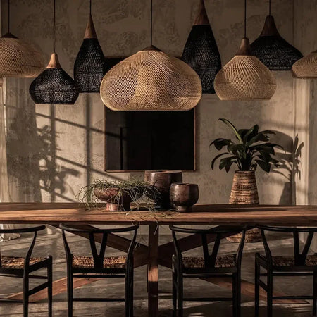 Pendant Light - Southeast Asian Rattan High Quality Ceiling Light Fixture SW-36210345 - SWEET-LIGHTS