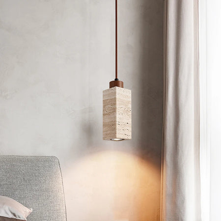 Pendant Light - Yellow Marble Droplight Dining Table Japan Wabi-Sabi Pendant Light SW-36210458 - SWEET-LIGHTS
