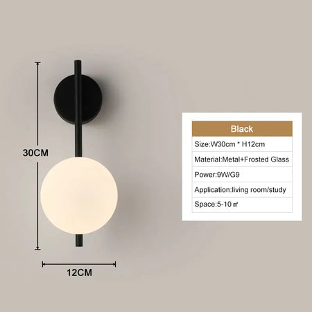 Wall Light - Interior LED Wall Lamps with G9 Bulb Black Gold SW-36210345 - SWEET-LIGHTS