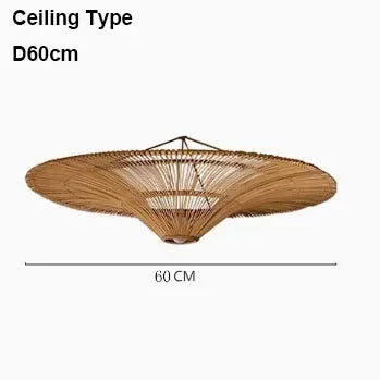 Pendant Light - Wabi Sabi Japanese Rattan Wicker Chandelier SW-36210987 - SWEET-LIGHTS