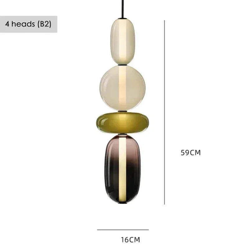 Pendant Light - Modern Candy Glass Italian Hanging Lamp for Loft Kitchen and Restaurant Decor SW-36210345 - SWEET-LIGHTS