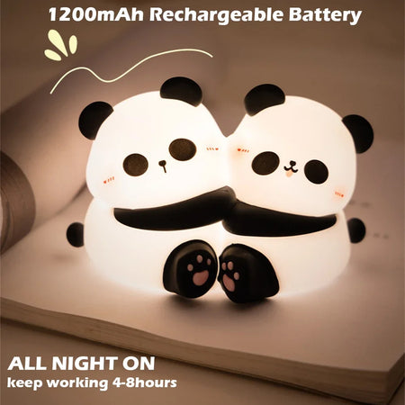 Children Lighting - Cute Hug Panda Night Light LED Squishy Animal Night Lamp 3 Level Dimmable for Kids SW-36210345 - SWEET-LIGHTS