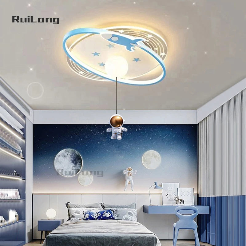 Children Lighting - Modern Astronaut Led Ceiling Lights Chandelier for Kids Room SW-36210435 - SWEET-LIGHTS