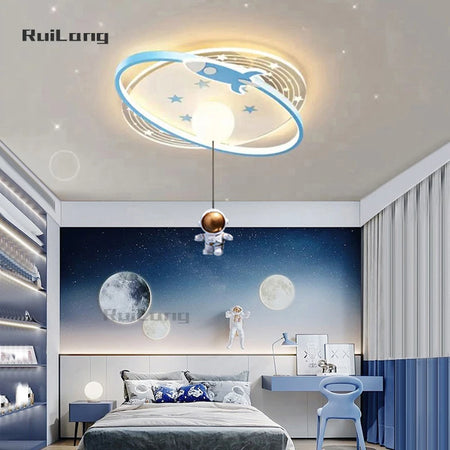 Children Lighting - Modern Astronaut Led Ceiling Lights Chandelier for Kids Room SW-36210435 - SWEET-LIGHTS