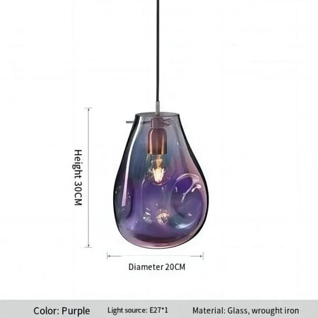 Pendant Light - Art Colorful Glass Chandelier for Dining SW-36210345 - SWEET-LIGHTS