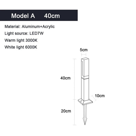 Outdoor Light - Waterproof IP65 LED Lawn Light 30-100CM SW-36210457 - SWEET-LIGHTS