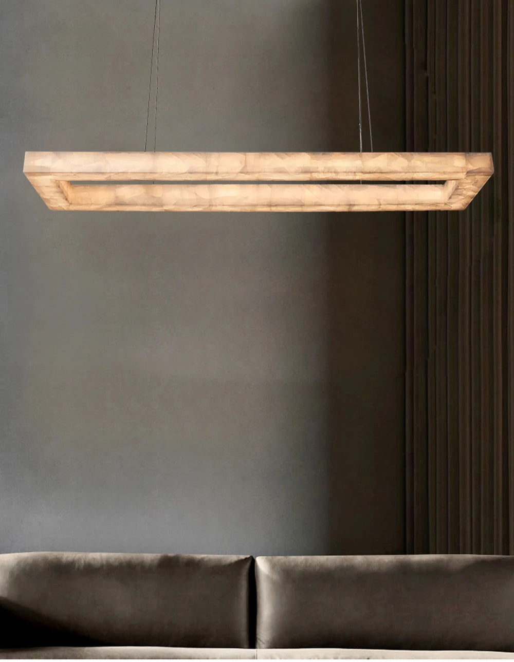Pendant Light - Rectangular Retro American Black LED Chandelier SW-36210934 - SWEET-LIGHTS