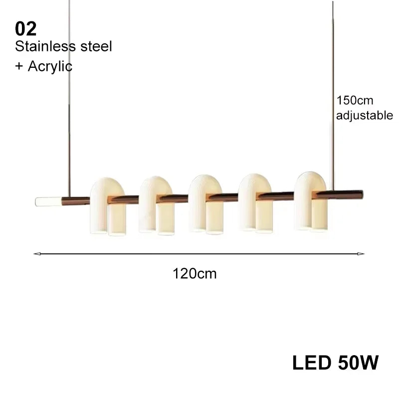 Pendant Light - Vintage Glass Luxury U Shaped Light for Dining Room and Kitchen SW-36210458 - SWEET-LIGHTS