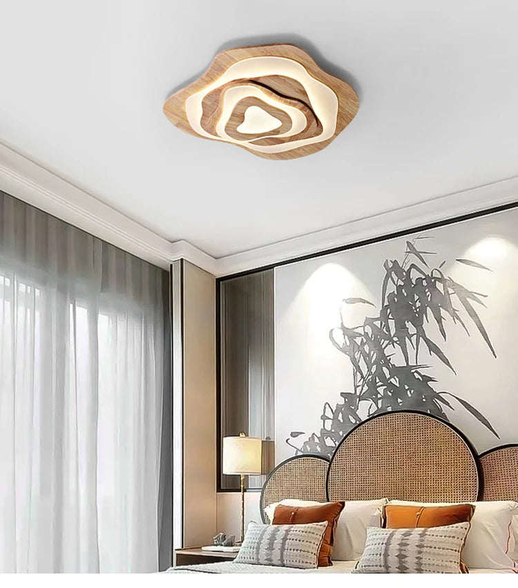 Ceiling Light - Modern Wood Led Ceiling Lamp for Living Room Bedroom Kitchen SW-36210567 - SWEET-LIGHTS