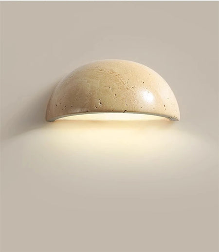 Wall Light - IWHD Modern Nordic LED Walnut Yellow Travertine Lamp SW-36210357 - SWEET-LIGHTS
