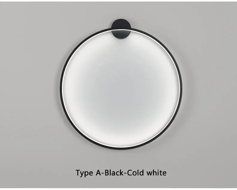 Wall Light - Minimalist Circle Background LED Wall Lamp Indoor Decor Living Room Wall Sconces Bedside Lighting SW-36210456 - SWEET-LIGHTS