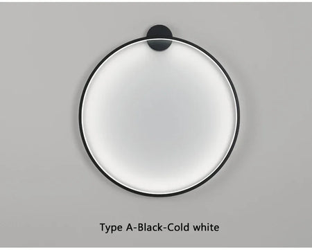 Wall Light - Minimalist Circle Background LED Wall Lamp Indoor Decor Living Room Wall Sconces Bedside Lighting SW-36210456 - SWEET-LIGHTS