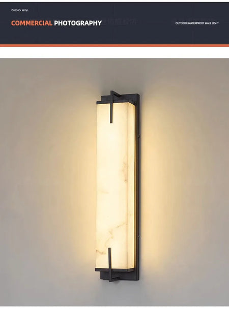 Outdoor Light - LED Lmitated Marble Wall Lamp Waterproof AC110V 220V Stainless Steel Sconce SW-36210347 - SWEET-LIGHTS