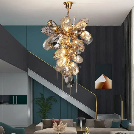 Chandelier - Modern Luxury LED Stainless Steel Crystal Pendant Light Free Bulb SW-36210789 - SWEET-LIGHTS
