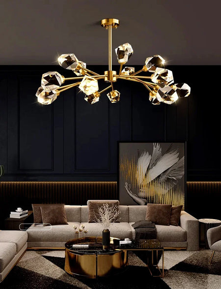 Pendant Light - Nordic All-Copper Molecular Chandelier LED SW-36210347 - SWEET-LIGHTS