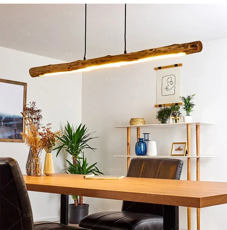 Pendant Light - Morden Style LED Minimalist Wooden Lamp Cord Adjustable SW-36210354 - SWEET-LIGHTS