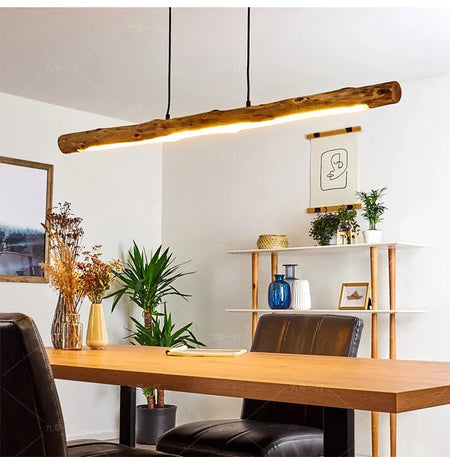 Pendant Light - Morden Style LED Minimalist Wooden Lamp Cord Adjustable SW-36210354 - SWEET-LIGHTS
