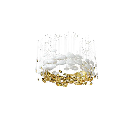 Chandelier - Luxury Lustre Bowl Hanging Chandelier Golden Dragon Egg SW-36210678 - SWEET-LIGHTS
