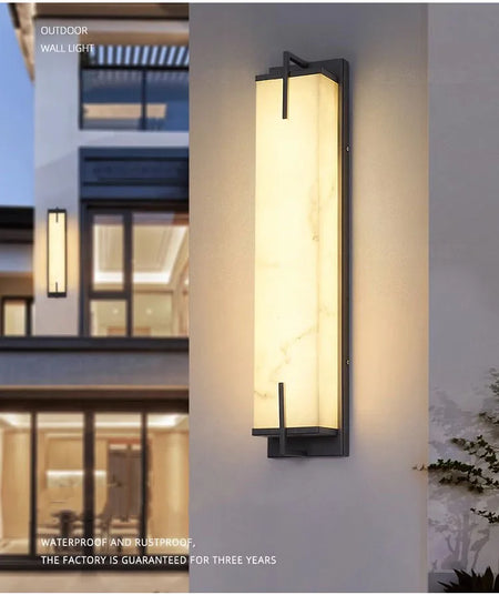 Outdoor Light - LED Lmitated Marble Wall Lamp Waterproof AC110V 220V Stainless Steel Sconce SW-36210347 - SWEET-LIGHTS