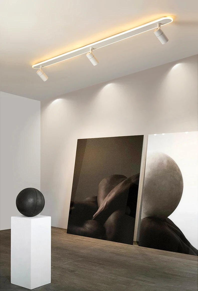 Spotlight - Nordic Bedroom Spotlight Ceiling Lights Smart LED Lamps For Living Room Indoor Lighting White Black Home Decor SW-36210001 - SWEET-LIGHTS