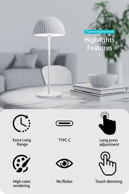 Table Lamp - Modern Luxury Cordless LED Rechargeable Night Light SW-36210478 - SWEET-LIGHTS