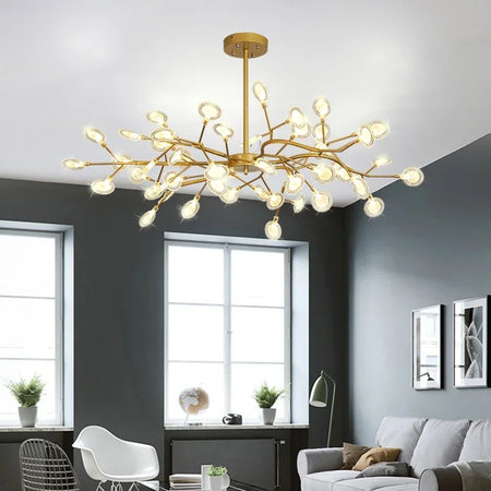 Pendant Light - Nordic G4 Led Chandelier Modern Branch Gold Black SW-36210678 - SWEET-LIGHTS