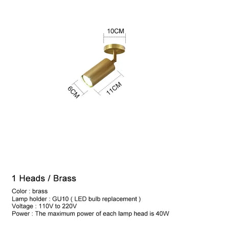 Ceiling Light - Modern GU10 LED Study Ceiling Fixture Adjustable SW-36210345 - SWEET-LIGHTS