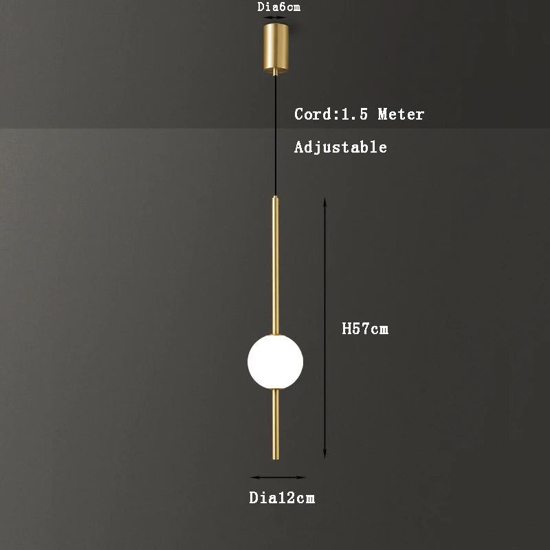 Pendant Light - Fumi Gold Elegant 1-Light Ceiling Fixture SW-36210458 - SWEET-LIGHTS