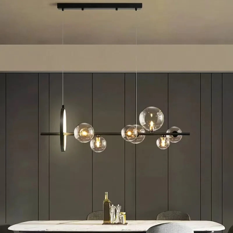 Pendant Light - Nordic LED Chandelier Clear Glass Ball Art Decor SW-36210457 - SWEET-LIGHTS