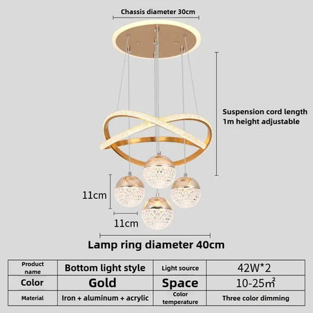 Pendant Light - Hall Minimalist Starry Sky LED Light SW-36210468 - SWEET-LIGHTS