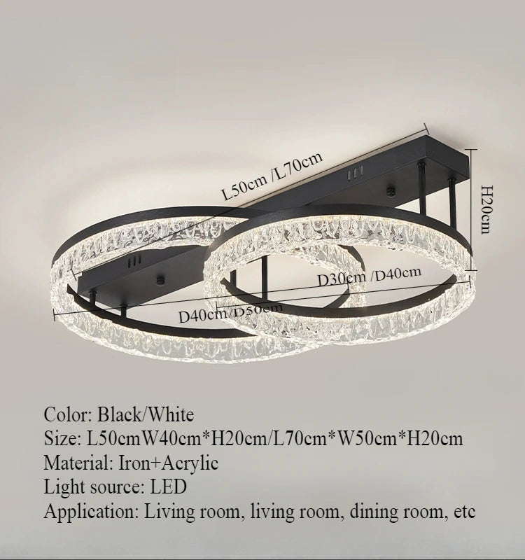 Ceiling Light - Nordic Light Luxury Circular LED Ceiling Light SW-36210457 - SWEET-LIGHTS
