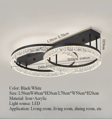 Ceiling Light - Nordic Light Luxury Circular LED Ceiling Light SW-36210457 - SWEET-LIGHTS