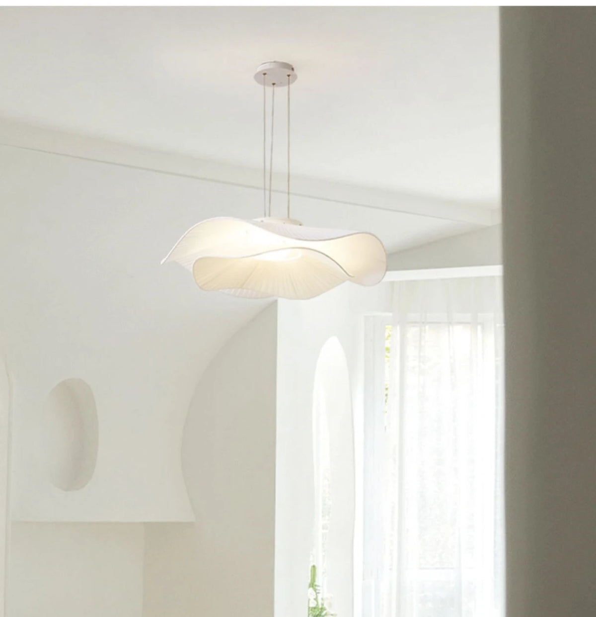 Pendant Light - Modern Simple Fabric LED Chandelier Dimmable Home Decor SW-36210345 - SWEET-LIGHTS