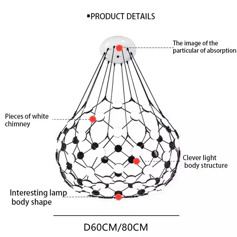 Pendant Light - Fishing Net Design Luxury Chandelier LED Fixture SW-36210458 - SWEET-LIGHTS