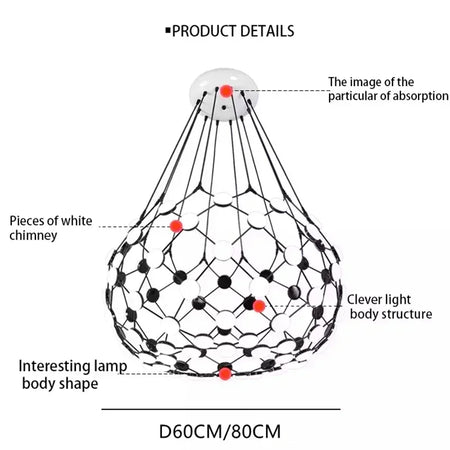 Pendant Light - Fishing Net Design Luxury Chandelier LED Fixture SW-36210458 - SWEET-LIGHTS