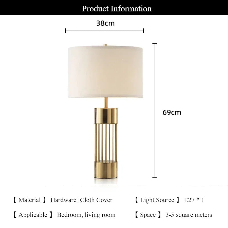 Table Lamp - SANDYHA Nordic Gold Desk Lamp for Home Decoration SW-36210457 - SWEET-LIGHTS