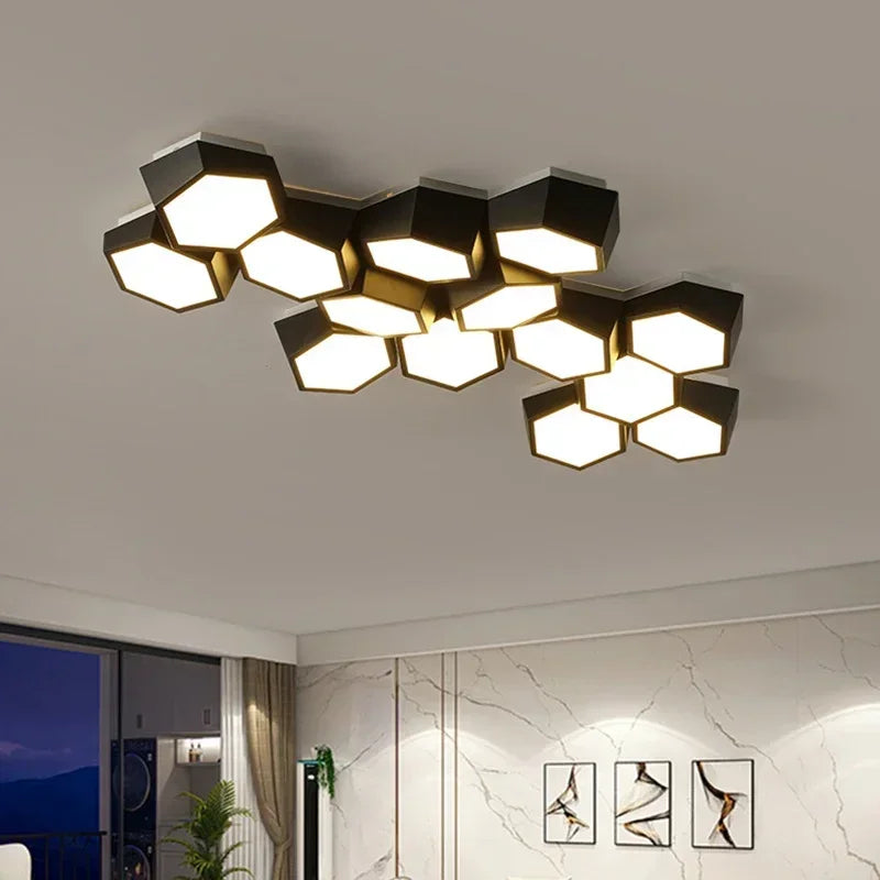 Ceiling Light - Nordic Designer Honeycomb Ceiling Lamp LED Alloy SW-36210345 - SWEET-LIGHTS