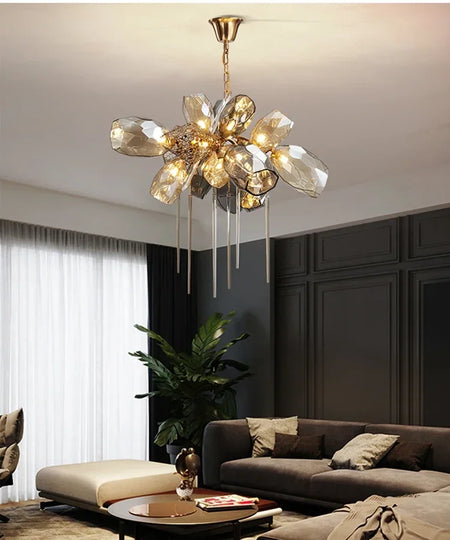Chandelier - Modern Luxury LED Stainless Steel Crystal Pendant Light Free Bulb SW-36210789 - SWEET-LIGHTS