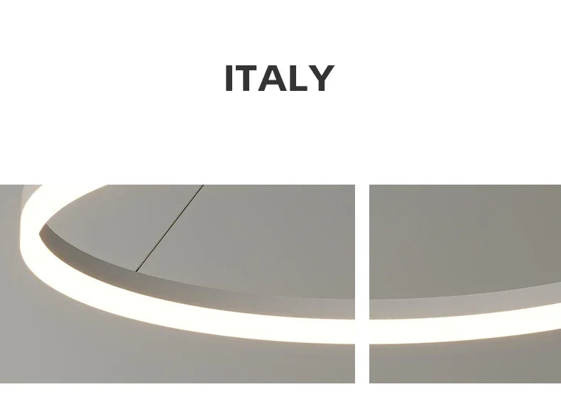 Pendant Light - Modern Minimalist Led Pendant Lamp For Living Room Bedroom Dining Kitchen Black Ring Chandelier SW-36210347 - SWEET-LIGHTS