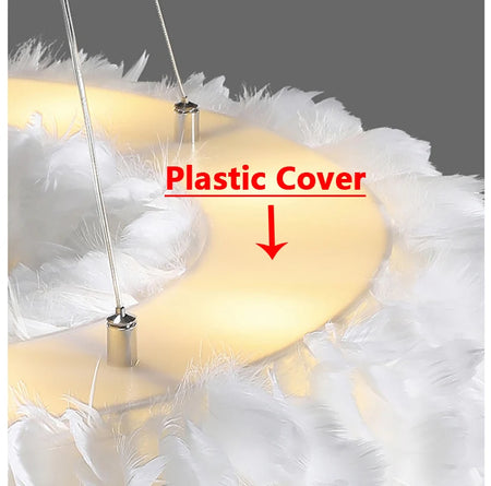 Pendant Light - Nordic Goose Feather LED Chandelier Home Decor SW-36210345 - SWEET-LIGHTS