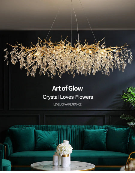 Pendant Light - Modern Luxury Crystal Branches Chandelier LED Fixture SW-36210457 - SWEET-LIGHTS