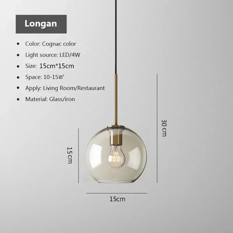 Pendant Light - Nordic LED Glass Chandelier Multi Head for Dining Room Living Room Bedroom Cafe SW-36210578 - SWEET-LIGHTS