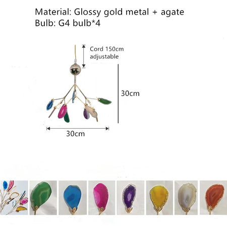Pendant Light - Firefly Chandelier Agate Postmodern Luxury SW-36210478 - SWEET-LIGHTS